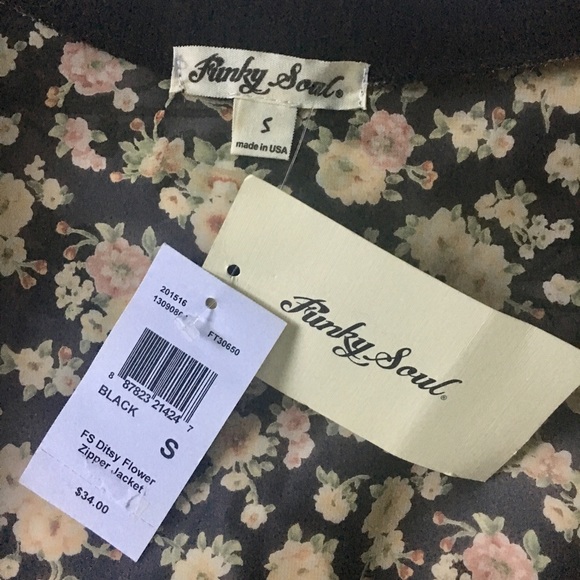 Flower Zipper Jacket - Picture 5 of 6